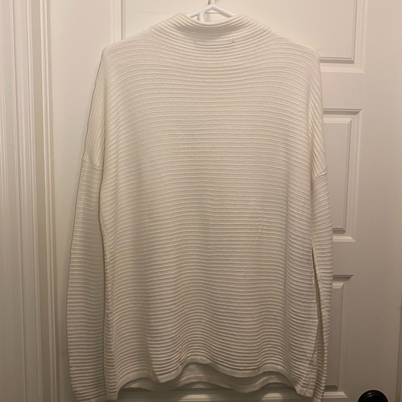 French Connection White Cozy Oversize Cowl Neck Sweater - Picture 8 of 12